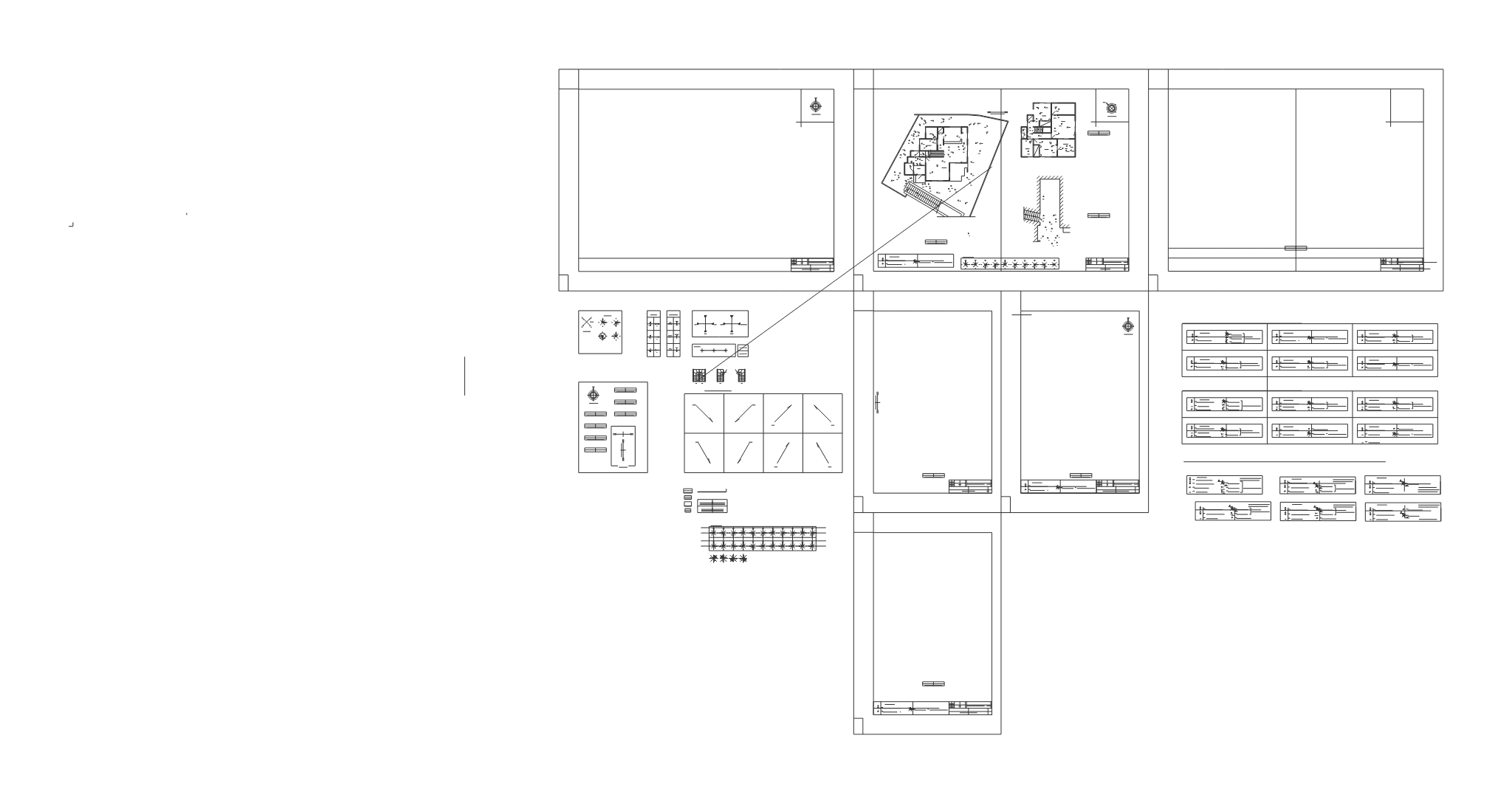 実際の調査図面(.jww)をブラウザ内エンジンで描画した実出力(線分表示)